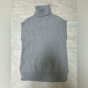 Talbots cashmere sleeveless tunic size medium, mineral heather